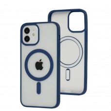 Чехол для iPhone 12/12 Pro Color MagSafe blue