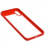 Чохол для Apple iPhone X / Xs Rock Clarity червоний