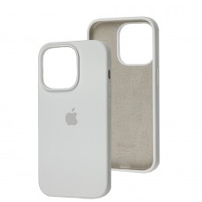 Чохол для iPhone 14 Pro Square Full silicone білий