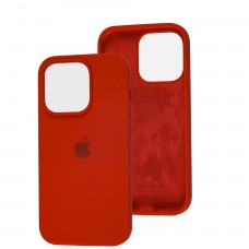 Чехол для iPhone 14 Pro Silicone Full красный