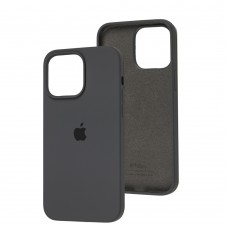 Чохол для iPhone 14 Pro Max Square Full silicone charcoal gray