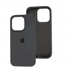 Чохол для iPhone 14 Pro Square Full silicone сірий / dark grey