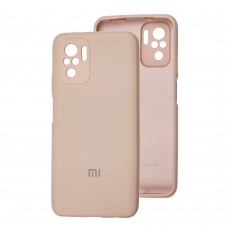 Чехол для Xiaomi Redmi Note 10 / 10s Silicone cover Full camera розовый / pink sand