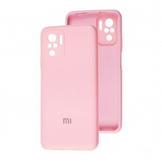 Чехол для Xiaomi Redmi Note 10 / 10s Silicone cover Full camera розовый / pink