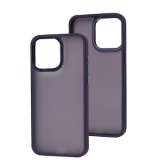 Чехол для iPhone 15 Pro Max Metal Bezel фиолетовый