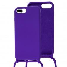 Чехол для iPhone 7 Plus / 8 Plus Lanyard without logo violet