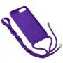 Чохол для iPhone 7 Plus / 8 Plus Lanyard with logo violet