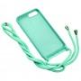 Чохол для iPhone 7 Plus / 8 Plus Lanyard without logo turquoise