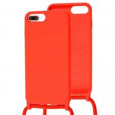 Чохол для iPhone 7 Plus / 8 Plus Lanyard without logo orange