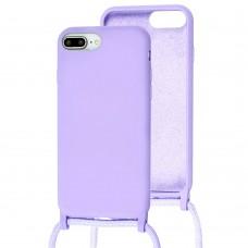 Чехол для iPhone 7 Plus / 8 Plus Lanyard without logo light purple