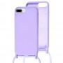 Чохол для iPhone 7 Plus / 8 Plus Lanyard with logo light purple
