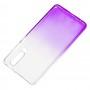 Чехол для Huawei P30 Gradient Design бело-фиолетовый