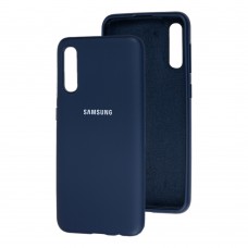 Чохол для Samsung Galaxy A50 / A50s / A30s Silicone Full темно-синій / midn blue