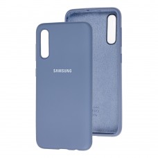 Чехол для Samsung Galaxy A50 / A50s / A30s Silicone Full лавандовый-серый