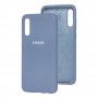 Чохол для Samsung Galaxy A70 (A705) Silicone Full лавандовий-сірий