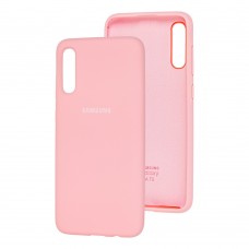 Чехол для Samsung Galaxy A70 (A705) Silicone Full светло-розовый