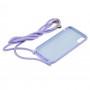 Чохол для iPhone Xr Lanyard без logo light purple