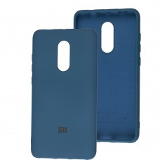 Чехол для Xiaomi Redmi Note 4X / Note 4 Silicone Full синий / navy blue