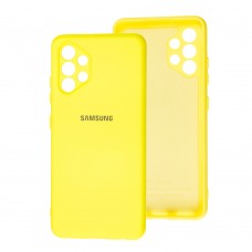 Чехол для Samsung Galaxy A32 (A325) Silicone Full camera желтый