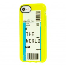Чехол для iPhone 7 / 8 / SE 2 Acid Yellow the world