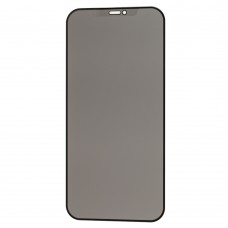 Защитное 5D стекло для iPhone 12 Pro Max Matte full glue черное (OEM) 