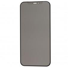 Защитное 5D стекло для iPhone 12 / 12 Pro Matte full glue черное (OEM) 