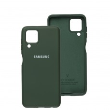 Чехол для Samsung Galaxy A22 (A225) Silicone Full зеленый / dark green