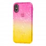 Чохол Gradient Gelin для iPhone X / Xs case рожево-жовтий
