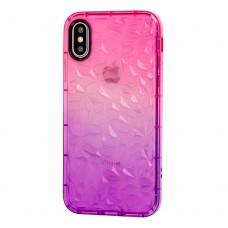 Чохол Gradient Gelin для iPhone X / Xs case рожево-бузковий