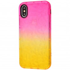 Чехол для iPhone Xs Max Gradient Gelin case розово-желтый