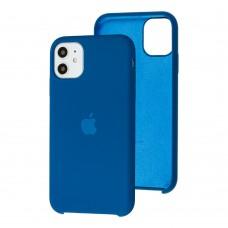 Чохол Silicone для iPhone 11 case ice ocean blue