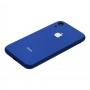 Чохол New glass для iPhone Xr синій