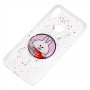Чехол для Xiaomi Redmi Note 7 жидкие блестки игрушка "заяц"
