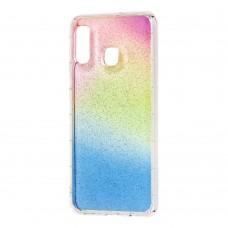 Чехол для Samsung Galaxy A20 / A30 Wave конфети радуга