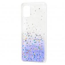 Чехол для Samsung Galaxy A31 (A315) Wave confetti white / purple