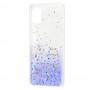 Чехол для Samsung Galaxy A31 (A315) Wave confetti white / purple
