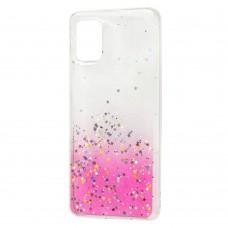 Чехол для Samsung Galaxy A31 (A315) Wave confetti white / pink