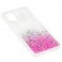 Чохол для Samsung Galaxy A31 (A315) Wave confetti white / pink