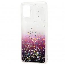 Чехол для Samsung Galaxy A31 (A315) Wave confetti white / dark purple