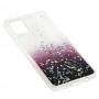 Чехол для Samsung Galaxy A31 (A315) Wave confetti white / dark purple