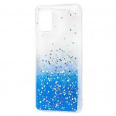 Чехол для Samsung Galaxy A31 (A315) Wave confetti white / blue