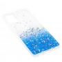 Чехол для Samsung Galaxy A71 (A715) Wave confetti white / blue