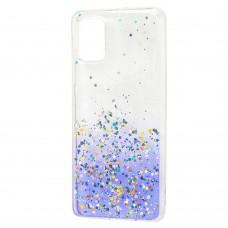 Чехол для Samsung Galaxy A51 (A515) Wave confetti white / purple