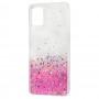 Чохол для Samsung Galaxy A51 (A515) Wave confetti white / pink
