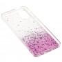 Чехол для Samsung Galaxy A51 (A515) Wave confetti white / pink