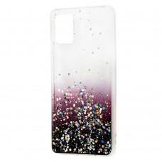 Чохол для Samsung Galaxy A51 (A515) Wave confetti white / dark purple