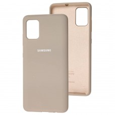 Чехол для Samsung Galaxy A51 (A515) Silicone Full серый / lavender