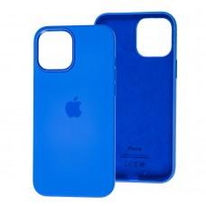 Чехол для iPhone 12 Pro Max Full Silicone case capri blue