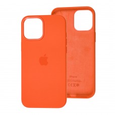 Чехол для iPhone 12 Pro Max Full Silicone case electric orange