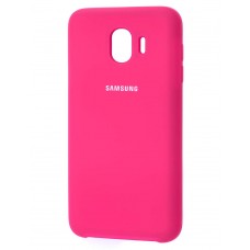Чехол для Samsung Galaxy J4 2018 (J400) Silky Soft Touch малиново красный